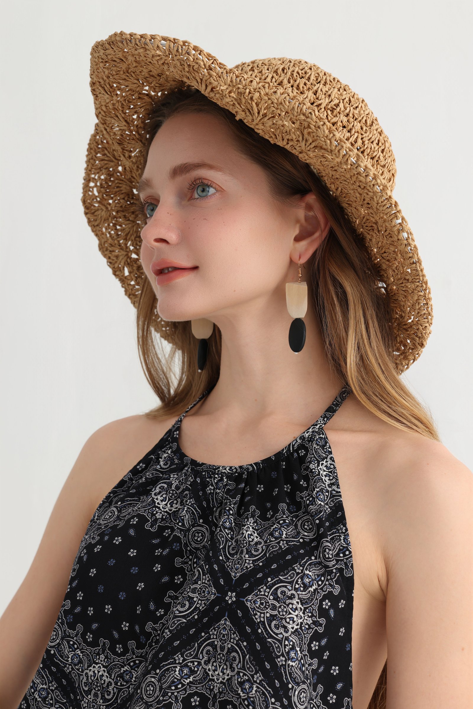 Bohemian Printed Halter Backless Dress - Image 8